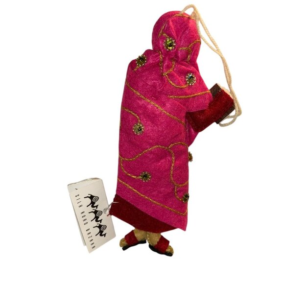 Silk Road Bazaar Malala HAND MADE local artisan Kyrgyzstan DOLL wool ornament - Picture 3 of 3